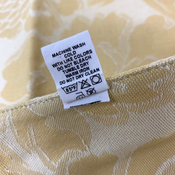 Anthropologie At Home Set Of 4 Placemats Golden Floral Print 14.5" X 19" NEW - Picture 6 of 6